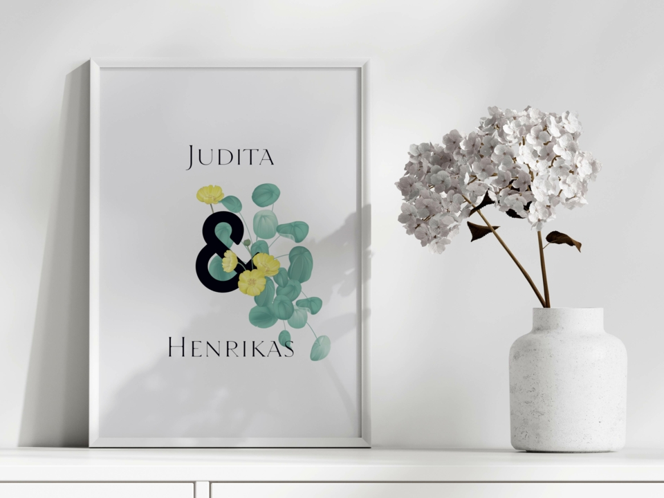 Plakatas GĖLĖTI POROS VARDAI