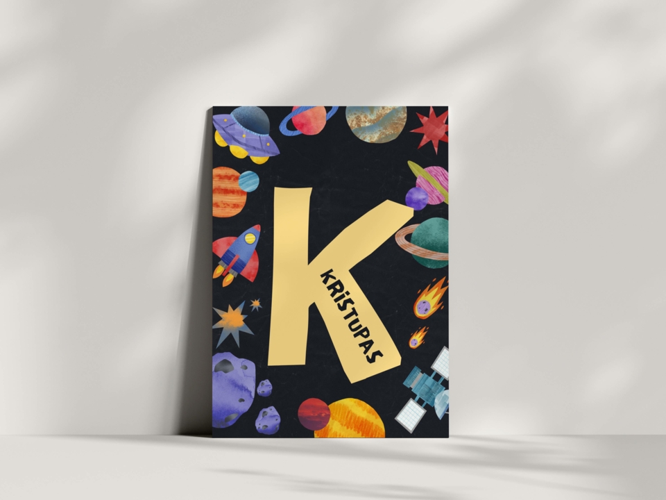 Plakatas VARDAS KOSMOSAS #2