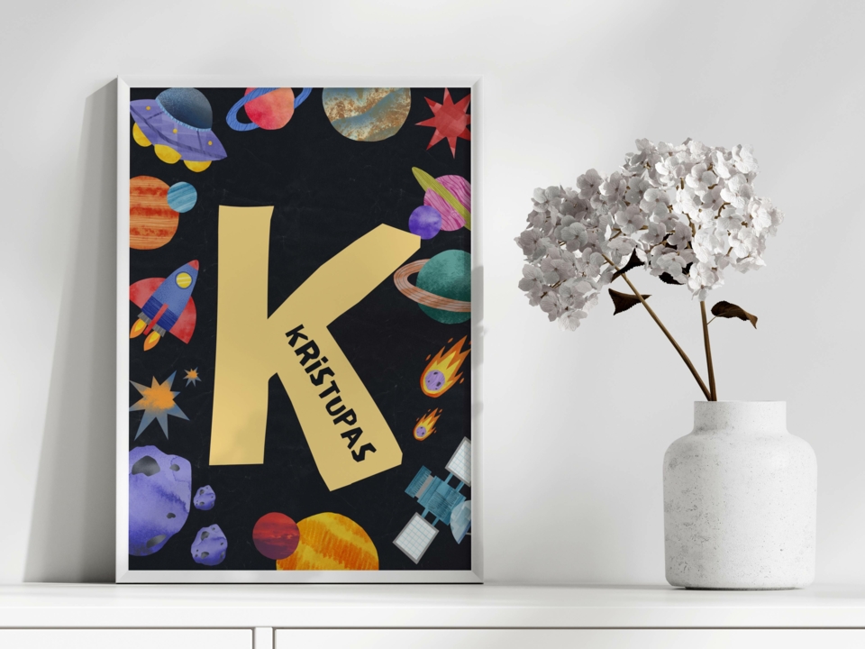 Plakatas VARDAS KOSMOSAS #2